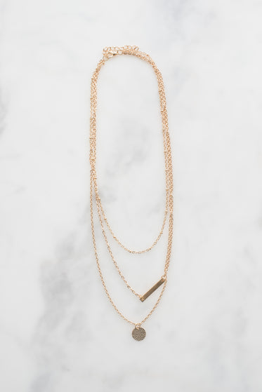 dainty gold necklace