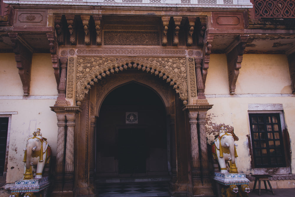 decorated temple entrance