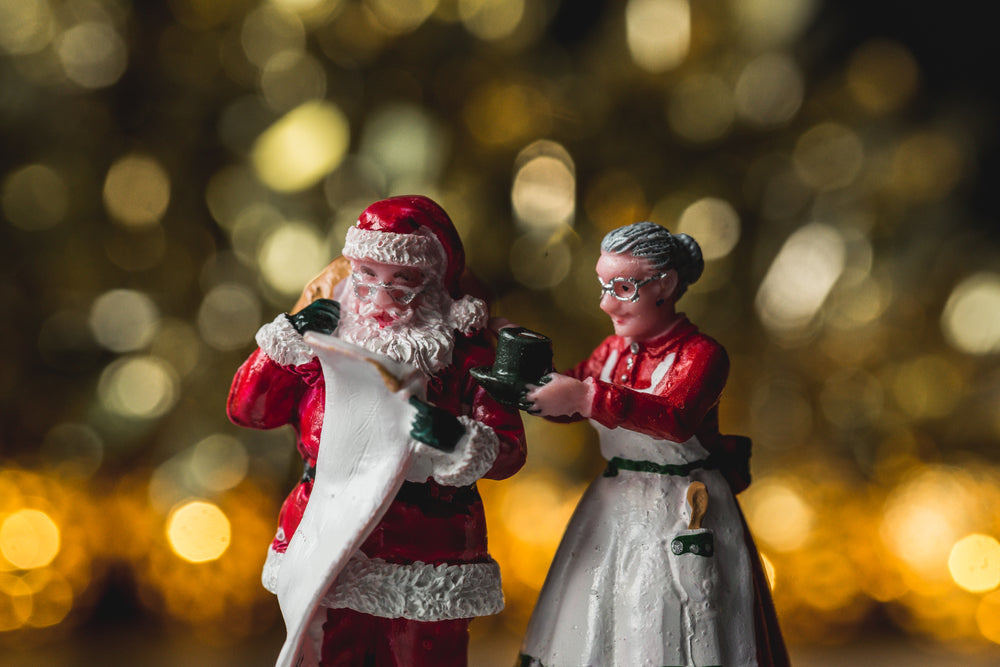 decorations in front of lights