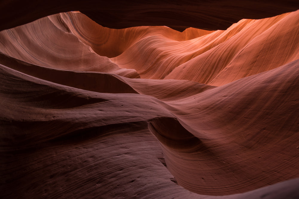 deep beneath the antelope canyon