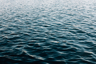 deep blue water calmly flows