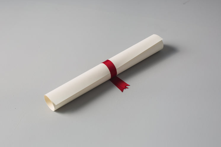 Diploma With Red Ribbon