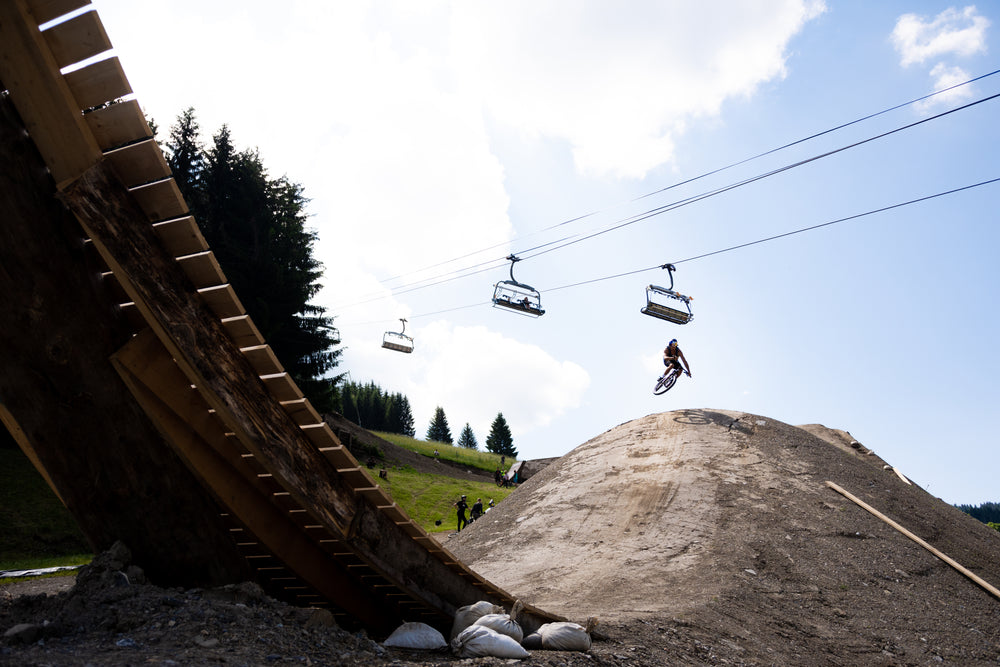 dirt bike and chair lift