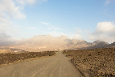 dirt road leading to spanish mountains