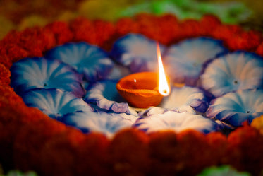 diya lamp arranged for diwali