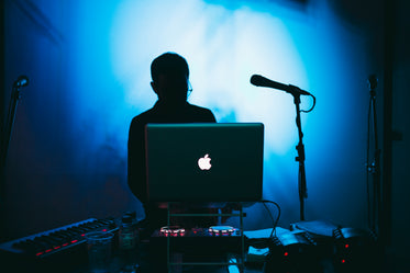 Picture of DJ In Blue Light - Free Stock Photo