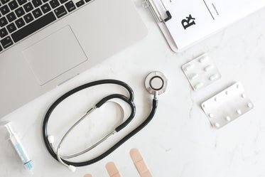 doctor's office flatlay