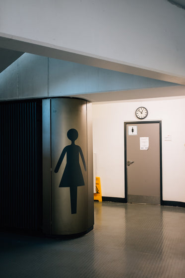 door to a womens bathroom