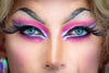 drag queen eyes closeup
