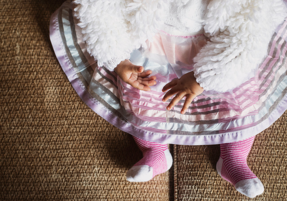 dressed up baby hands and feet