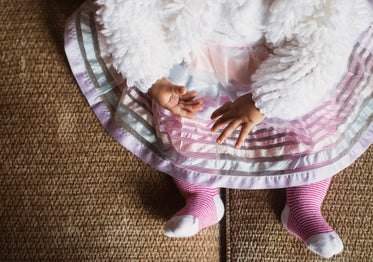 dressed up baby hands and feet