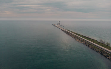 drone view of industrial loading dock