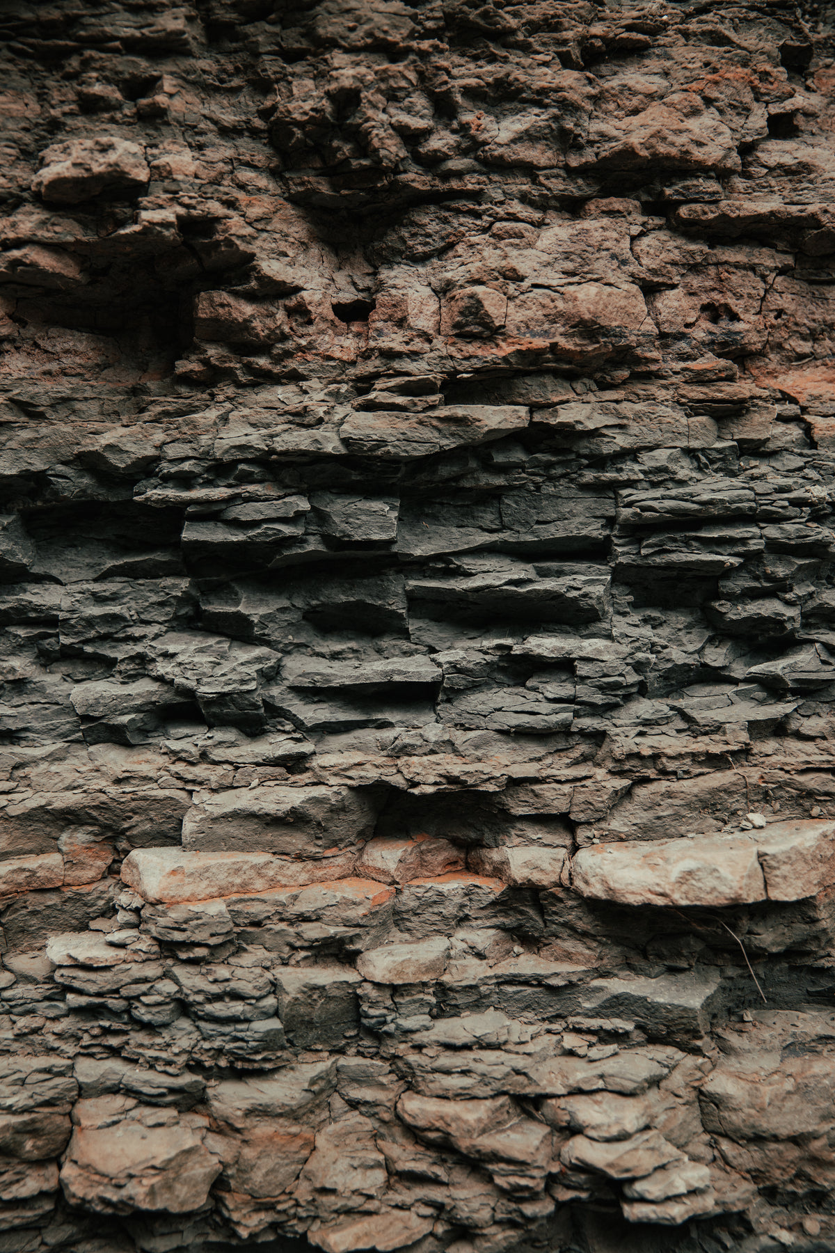 dry rough rock face texture