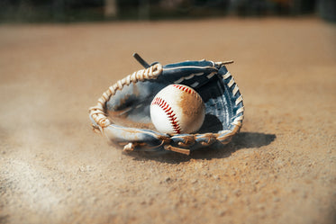 dusty baseball glove