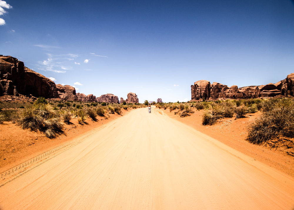 dusty desert road