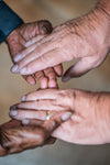 elderly couple hands