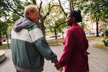 elderly couple in love