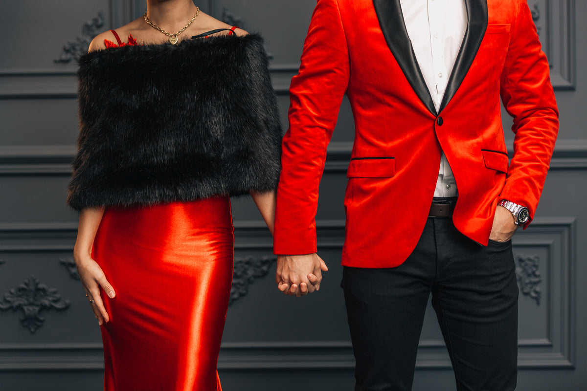 elegant red formal fashion