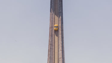 elevator on city tower