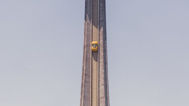 elevator on city tower