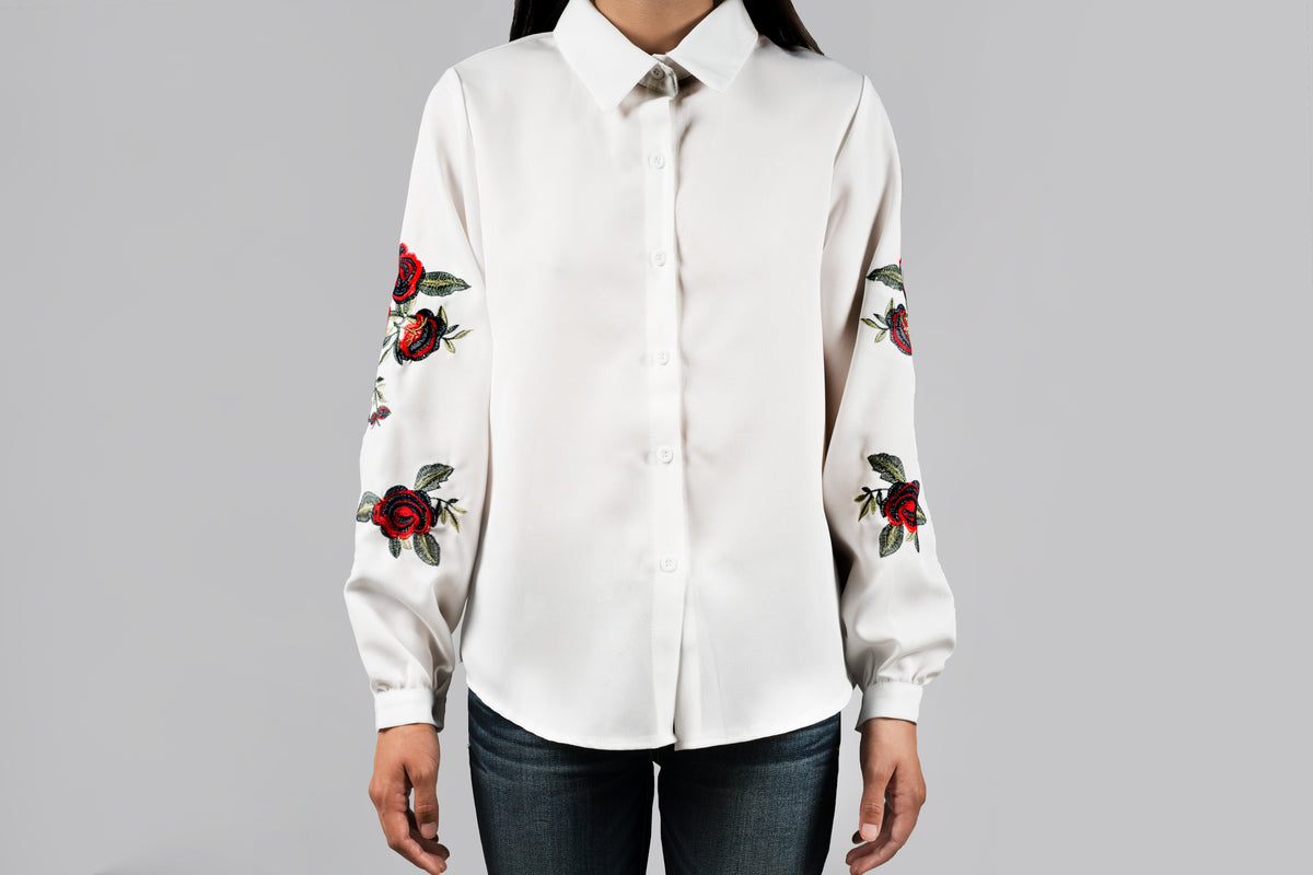 embroidered womens top