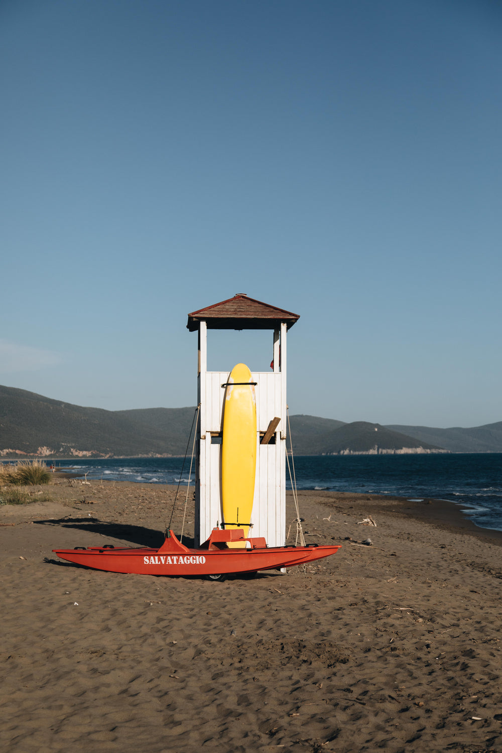 empty lifeguarding station