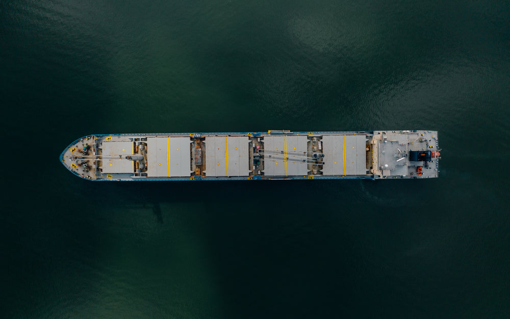 empty shipping barge