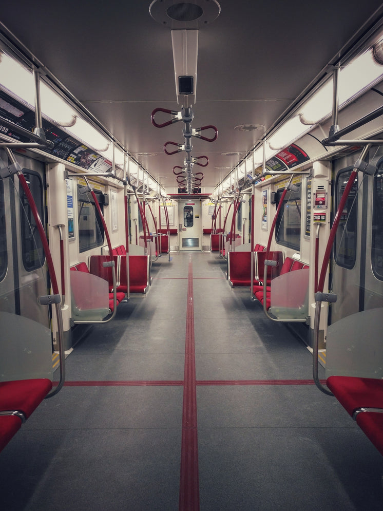 Empty Subway Train Car