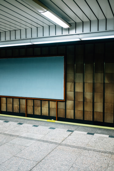 empty train station