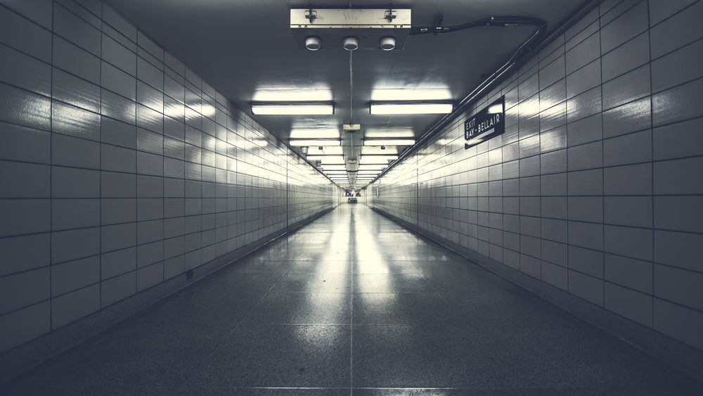 empty urban hallway
