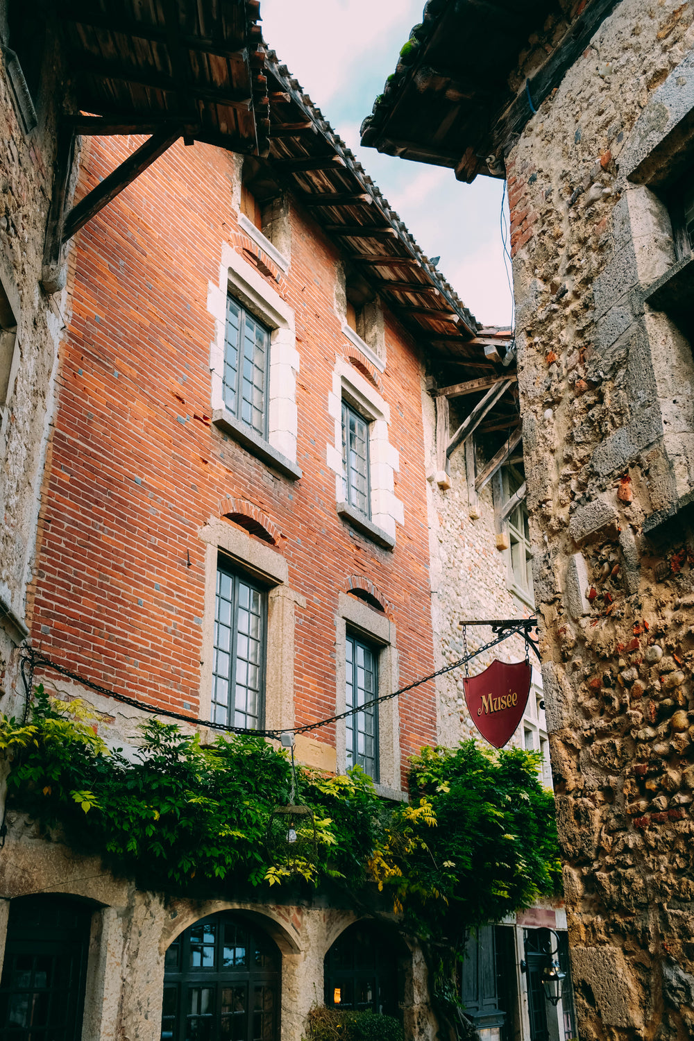 exposed brick street