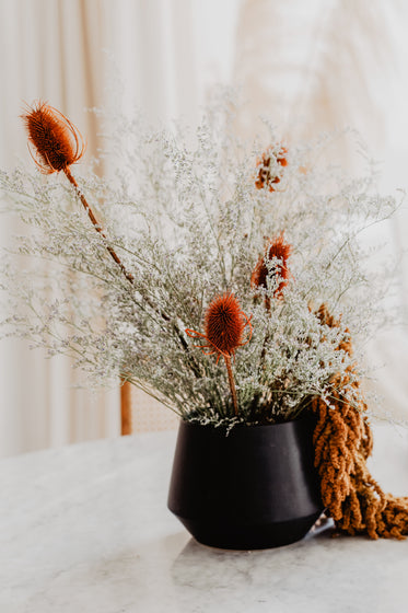 fall flowers on table