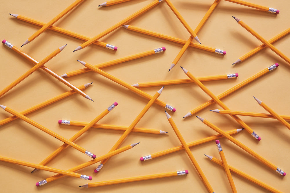 fallen pencils