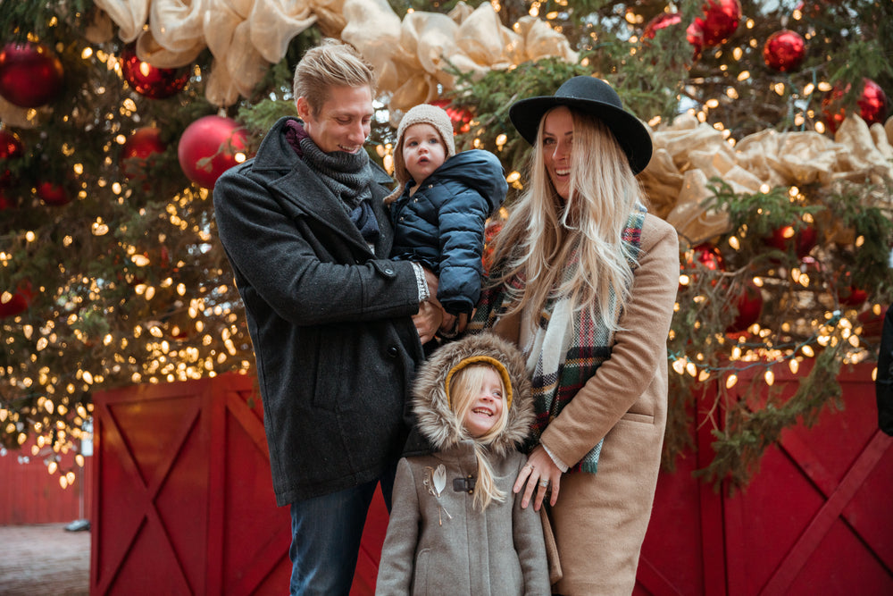 family and holiday decorations