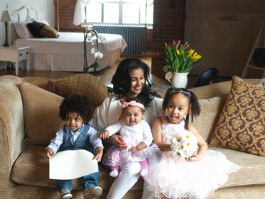 family dressed up