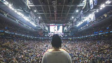 torcedor no jogo de basquete