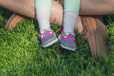 father and daughter feet