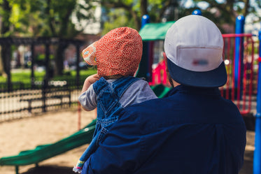 Father & Daughter At Park