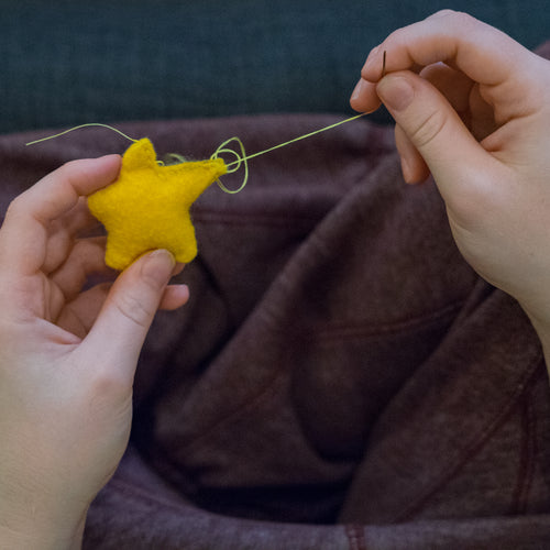 Felt Star Sewing