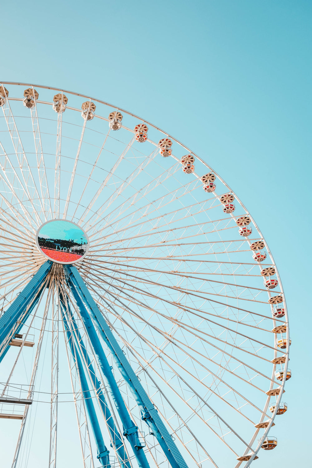 ferris wheel on a summer day