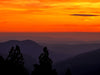 fiery mountain sunset