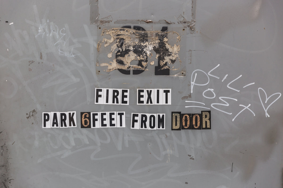 fire exit park 6 feet from door