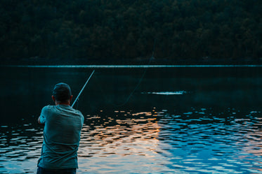 fisherman casts off