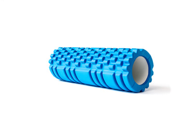 fitness product blue roller low angle