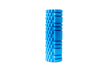 fitness product blue roller standing up