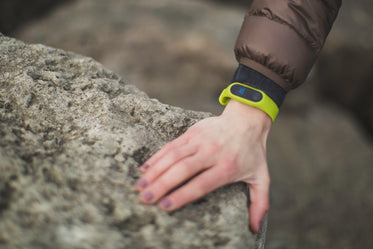 fitness tracker on woman's hand