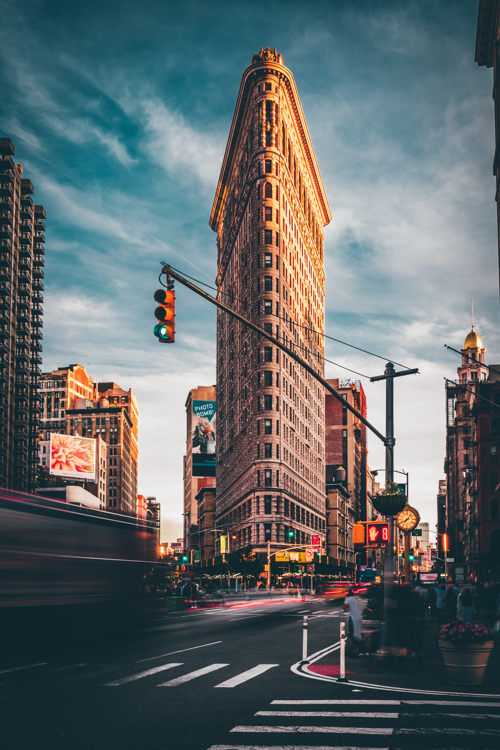 flatiron building catches sun