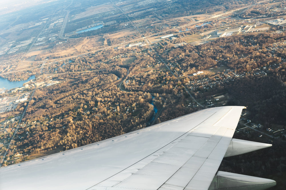 flight over autumn