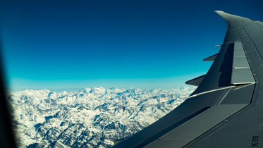flight over mountains