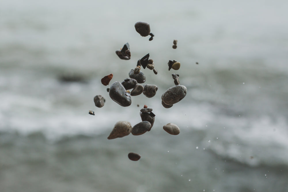 floating pebbles & stones